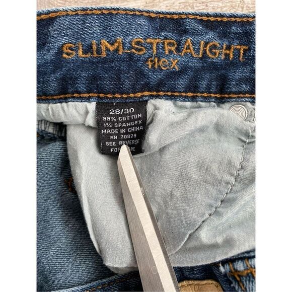 Carbon Slim Straight Flex Jeans Womens Size 28/30 - Picture 4 of 7